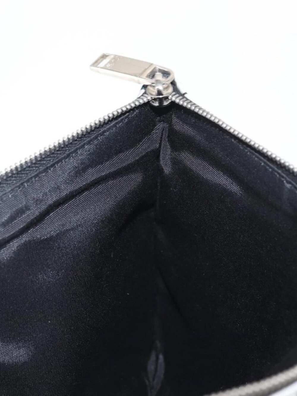 Christian Dior Clutch Bag Nylon RAYMOND PETTIBON Blue Silver Auth bs32109 - Picture 15 of 16